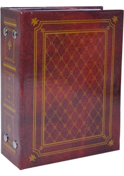 100'LÜK 10X15CM Deri Görünümlü Bordo Fotoğraf Albümü