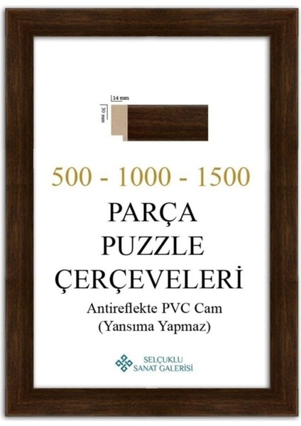 Puzzle Çerçevesi 30 mm 34X96 cm Kahverengi