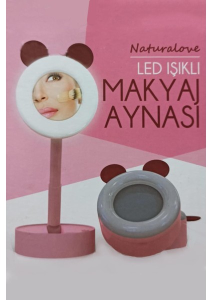 Naturallove Ledışıklı Katlanır Makyaj Aynası