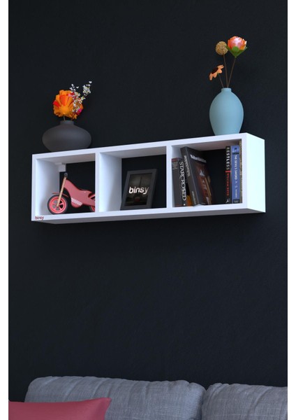 Miray Yatay Raf Kitaplık Beyaz modelleri