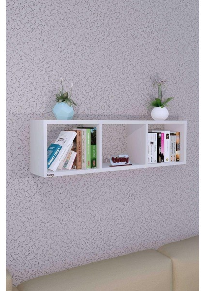 Miray Yatay Raf Kitaplık Beyaz indirimleri