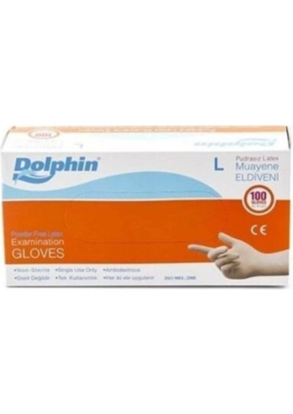 Pudrasız Latex Eldiven (L) 100 Adet