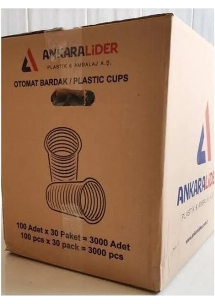 Yasima 3000 Adet Pet Bardak Otomat Bardağı 180 cc 1 Koli (30X100) fiyatları