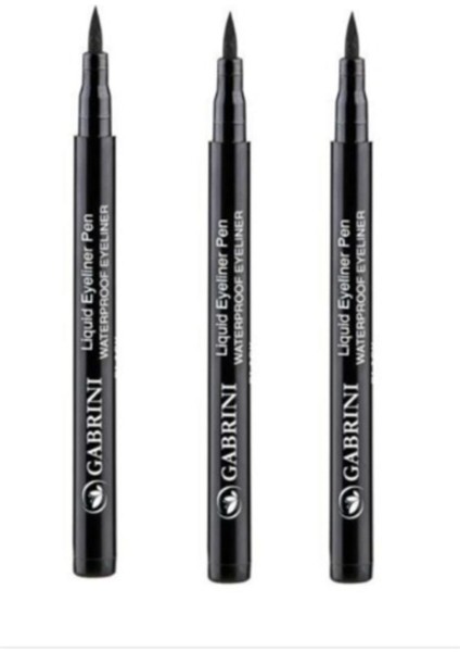 Liquid Eyeliner Pen Waterproof 3 Adet 3