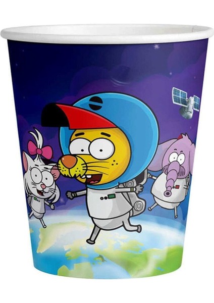 Kral Şakir Uzayda Karton Bardak 8'li