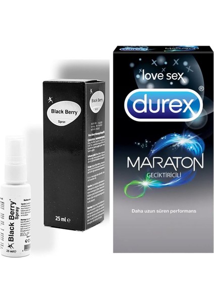 Maraton Prezarvatif Black Berry Bitkisel Sprey
