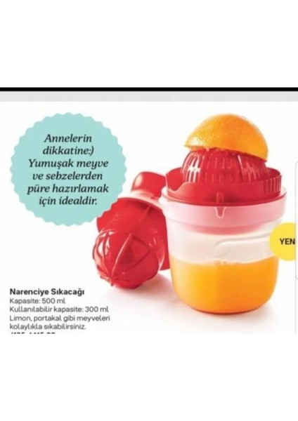 Tupperware Elektriksiz Narenciye Sıkacağı