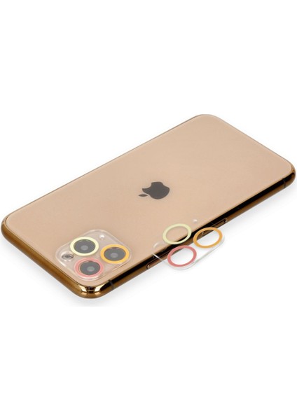 Apple iPhone 11 Pro Renkli Kamera Lens Koruma Cam