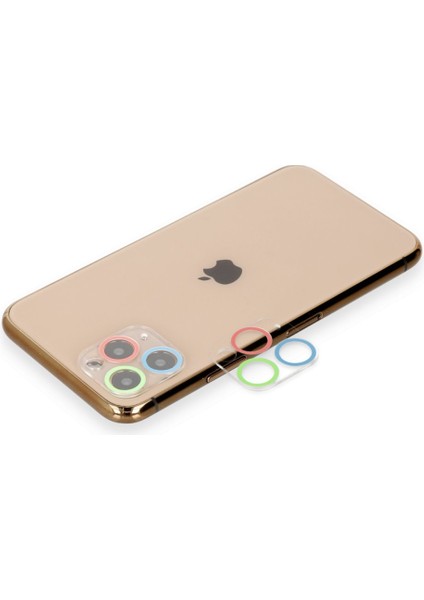 Apple iPhone 11 Pro Renkli Kamera Lens Koruma Cam