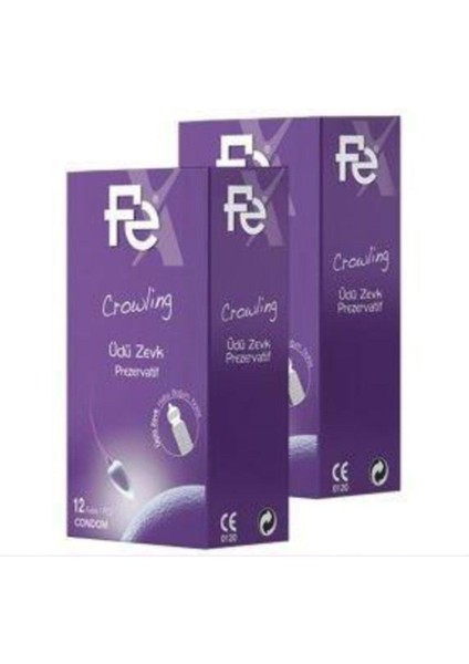 Prezervatif Üçlü Zevk Crowling 2 x 12 Li Paket