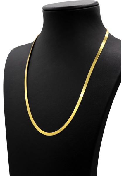 Italyan Yassı Zincir Altın Kaplama Kolye 194 fiyatları