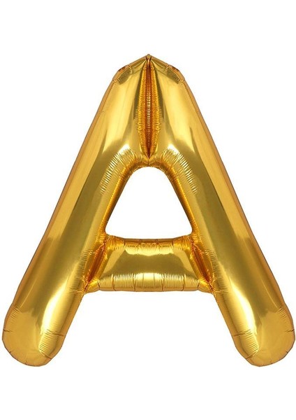 Harf Folyo Balon Gold A Harf 40 Inç
