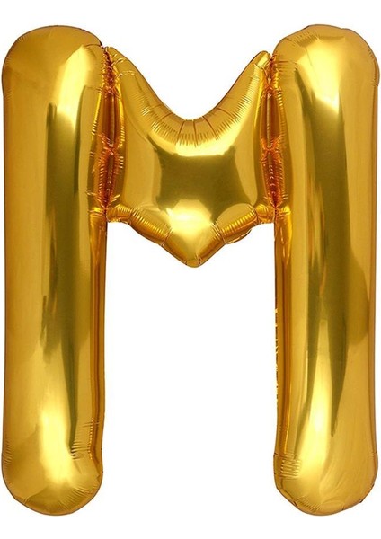 Harf Folyo Balon Gold M Harf 40 Inç