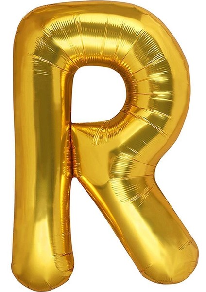 Harf Folyo Balon Gold R Harf 40 Inç