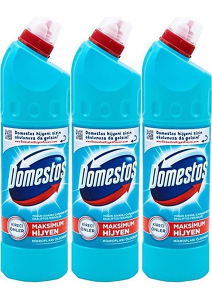 Çamaşır Suyu 750 ml Okaliptüs Ferahlığı (750 ml x 3 Adet)