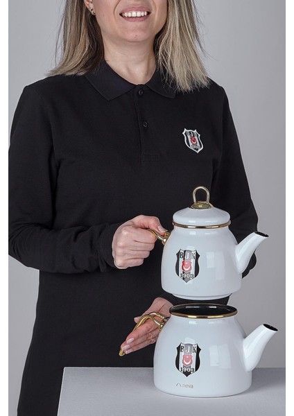 N3434 Beşiktaş Lisanslı Arma Logo Çaydanlık fiyatları