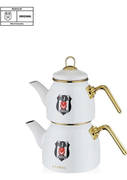 N3434 Beşiktaş Lisanslı Arma Logo Çaydanlık modelleri