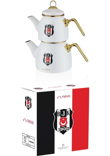 N3434 Beşiktaş Lisanslı Arma Logo Çaydanlık fırsatları