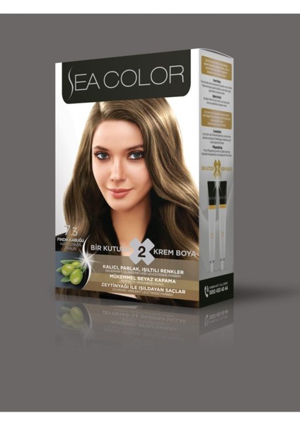 7.3 Fındık Kabuğu Set Boya 2 Kutu (Her Kutuda; 2 Tüp Boyası (2X50 Ml) +Oksidasyon 75ML modelleri