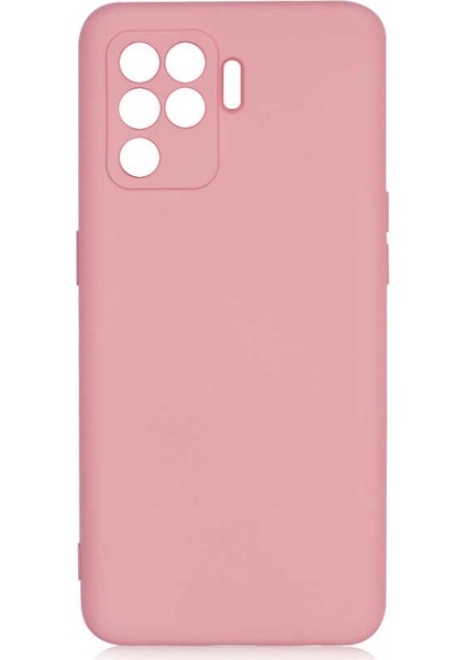 Oppo Reno 5 Lite Kılıf Kadife Iç Yüzey Yumuşak Dokulu Kamera Korumalı Ince Silikon Kapak (Mara)