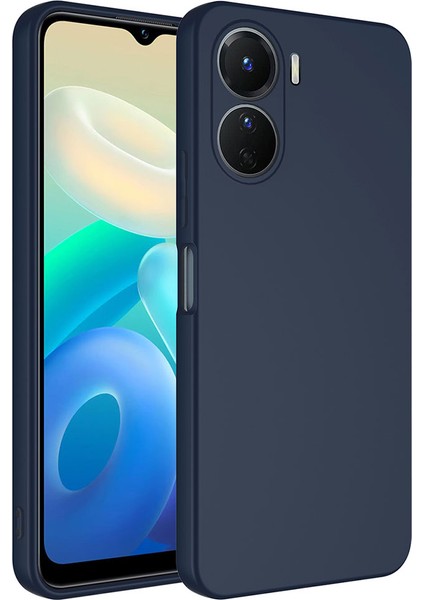 Vivo Y16 Kılıf Kadife Iç Yüzey Yumuşak Dokulu Kamera Korumalı Ince Silikon Kapak (Mara)
