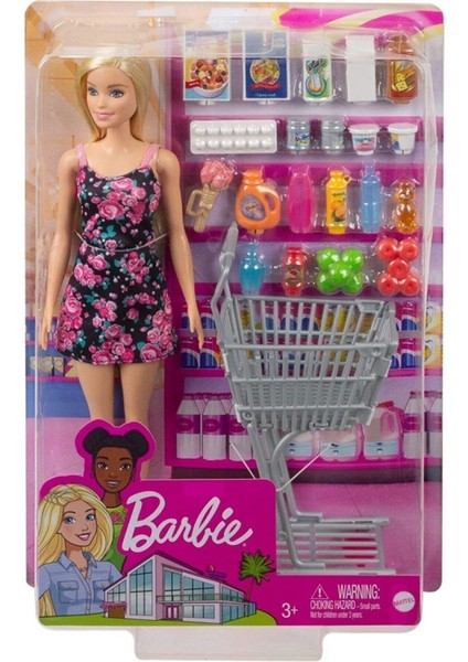 Barbie Süpermarkette Oyun Seti GTK94