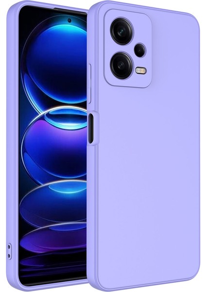 Xiaomi Redmi Note 12 5g Kılıf Kadife Iç Yüzey Yumuşak Dokulu Kamera Korumalı Ince Silikon Kapak (Mara)