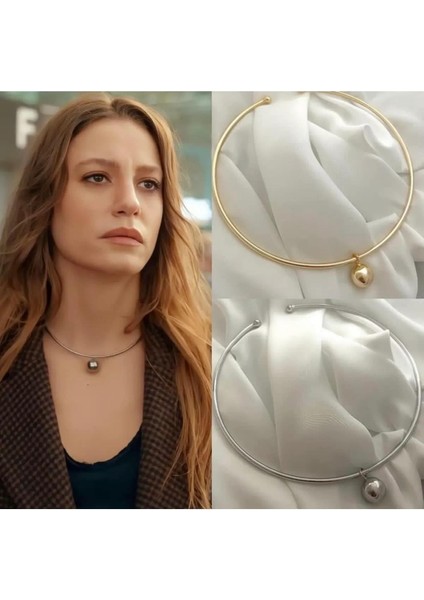 Lujo Aksesuar Kadın Çelik Serenay Ball Chocker Ucu Toplu Choker fiyatları
