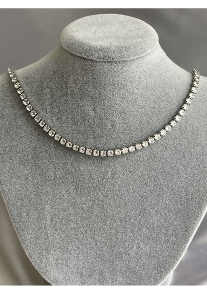 Saja Jewelry Zirkon Taşlı Çelik Su Yolu Kolye fiyatları