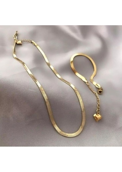 Z&d Accessory Çelik Ezme Italyan Zincir Kolye ve Bileklik Seti Kararmaz fiyatları