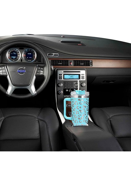 40OZ Kulplu Taşınabilir Araba Bardağı - Mavi (Yurt Dışından) fiyatları