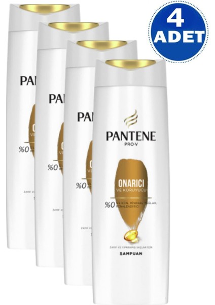 Şampuan Onarıcı ve Koruyucu Bakım 400 ml 4 Adet Pantene Onarıcı