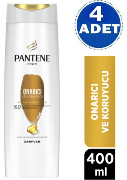 Şampuan Onarıcı ve Koruyucu Bakım 400 ml 4 Adet Pantene Onarıcı fiyatları