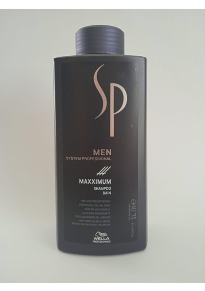 Wella Men Maxximum 1000 ml Şampuan - Dökülme Önleme