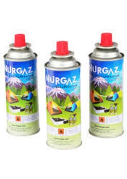 3 Adet NG207 220 gr Valfli Lpg Gaz Kartuşu