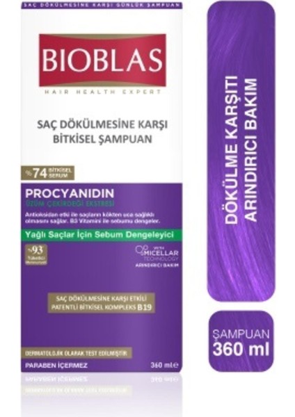 Procyanidin Yağlanma& Şampuan 360 ml