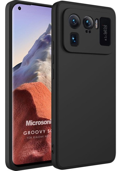 Xiaomi Mi 11 Ultra Kılıf Groovy Soft Siyah