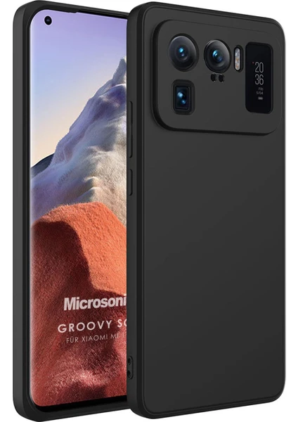 Xiaomi Mi 11 Ultra Kılıf Groovy Soft Siyah