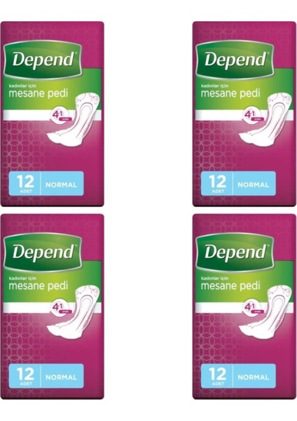 Mesane Pedi Kadın Normal 12'li x 4 Paket 48 Adet