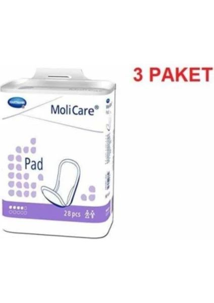 Molino Molicare Pad 4 Damla - Mesane Pedi - 28 Lik Paket - 3 Paket (84