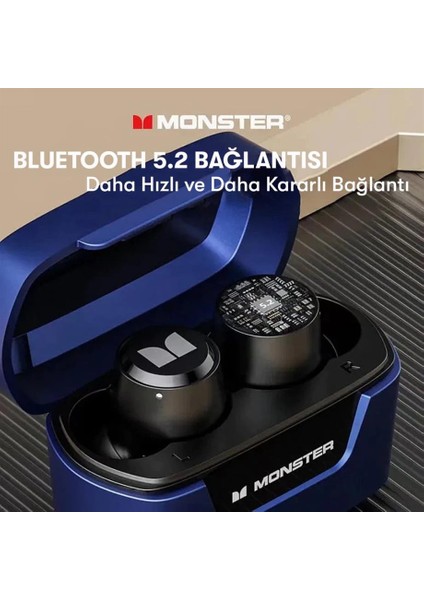 Monster XKT05 Bluetooth 5.2 Bağlantılı Bluetooth Kulaklık