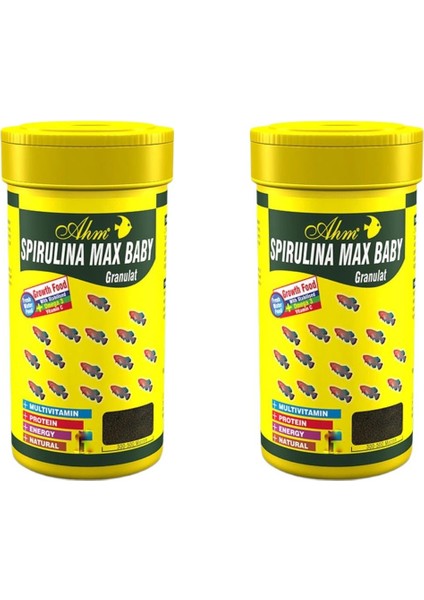 Spirulina Max Baby Granulat Yavru Balık Yemi 100 ml x 2 Adet