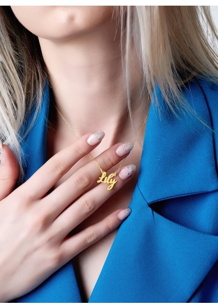 Lily Isimli Kolye 925 Ayar Kadın Gümüş Kolye