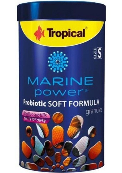Marine Power Probiotic Soft Formula S 250ML/150GR Kutu Balık Yemi
