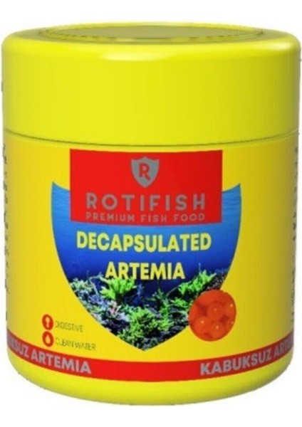 Decapsuled Kabuksuz Artemia Yavru Yemi 15 gr Rotifish Decapsuled