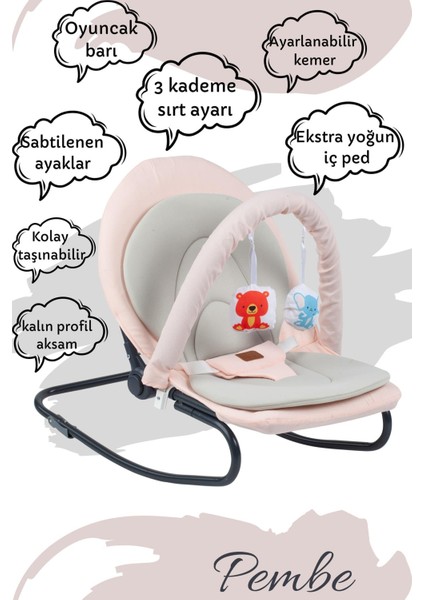 A.Y. Ticaret Ay Tic Puanti Mambow Sallanabilir Ana Kucağı-Pembe