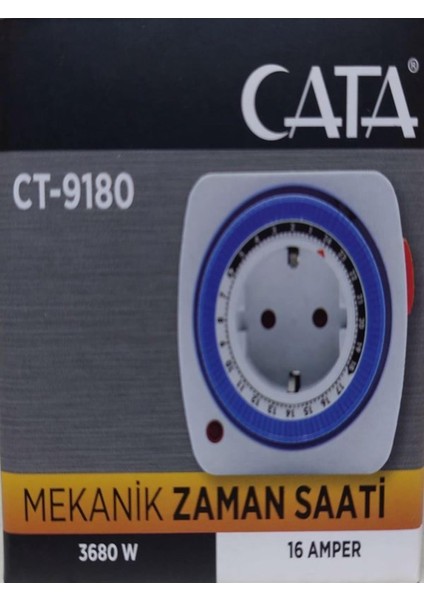 Mekanik Zaman Saat Ayarlı Priz / CT-9180