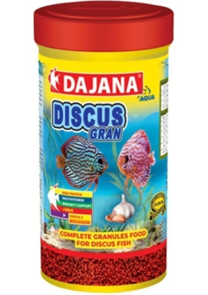 No Label Dajana Sarımsaklı Discus Balık Yemi Garlic Gran Premium 1lt 300GR