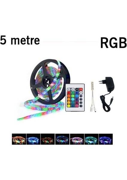 CT-4557 Rgb Şerit LED Seti 5 mt 96 Renk