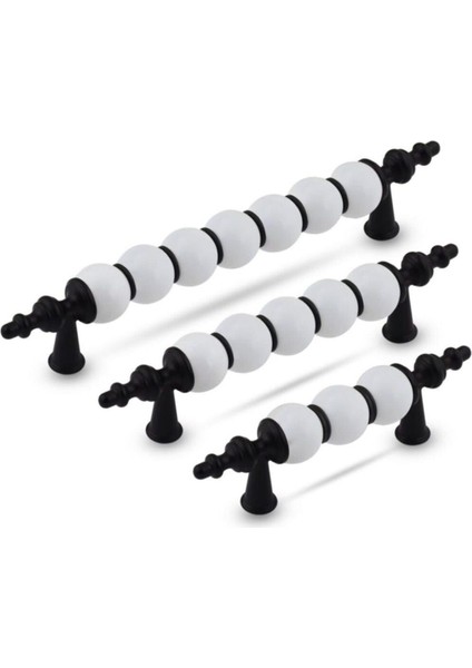 Trend Kulp Siyah 160 mm Boncuk Dolap Çekmece Mobilya Kulpları